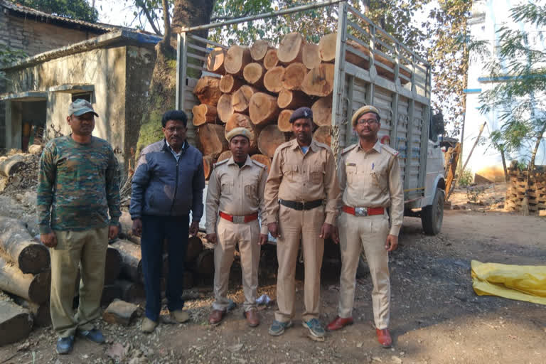 illegal wood seized in simdega