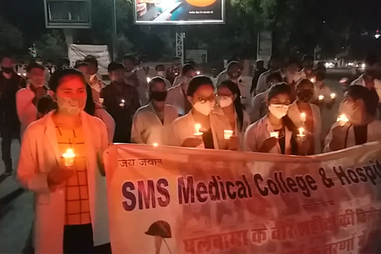 SMS विद्यार्थियों ने पुलवामा सैनिकों को दी श्रद्धांजलि, SMS students paid tribute to Pulwama soldiers