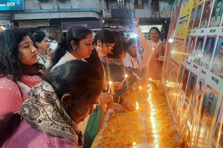National youth sakti paid tribute to martyrs of Pulwama in Ranchi