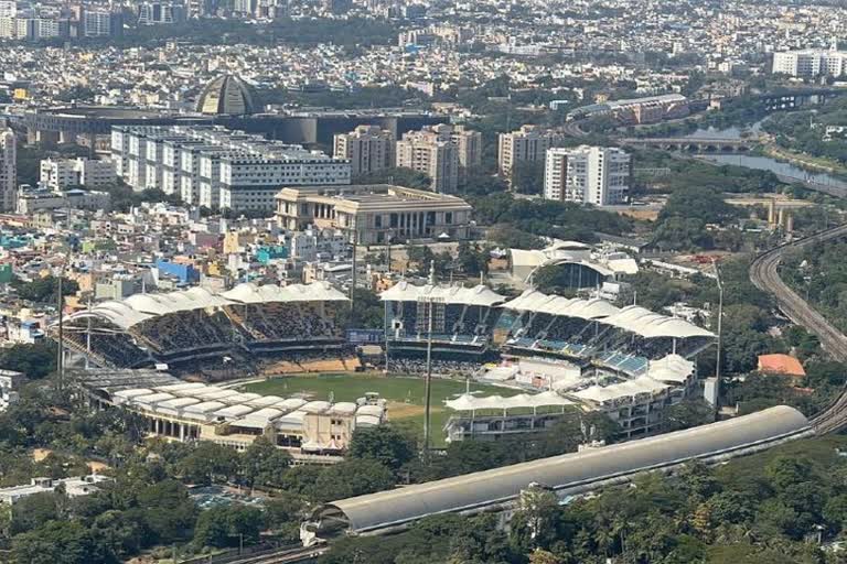 MA Chidambram stadium captured from PM Modi