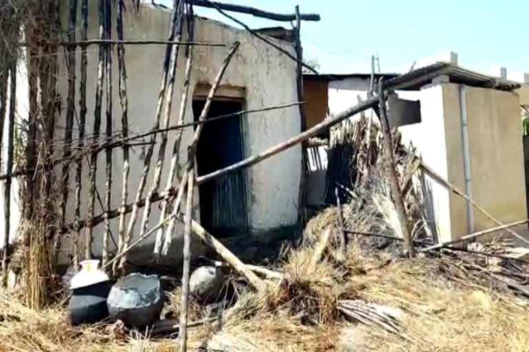 Accidental fire to the house in Chikkaballapur