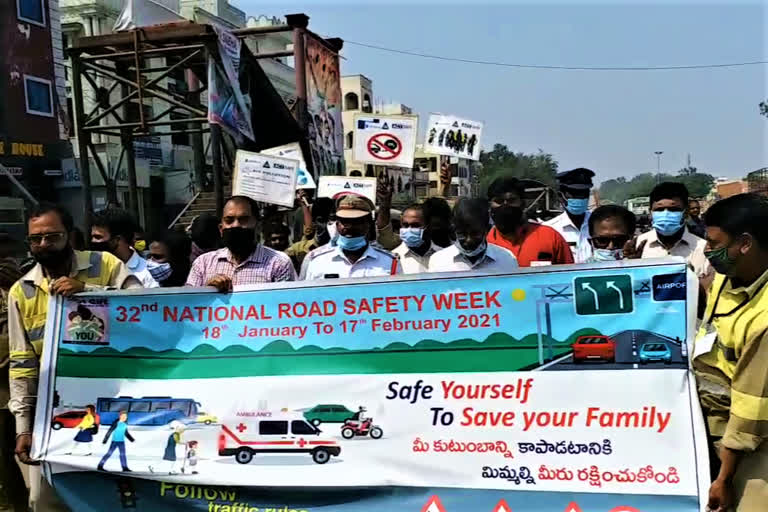 National Road Safety celebrations in patan cheruvu sangareddy