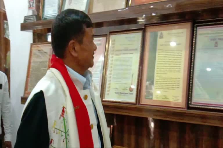 KAAC CEM TULIRAM RONGHANG INOUGURATE LIBRARY AT RESIDENCE OF RONGBONG TERANG