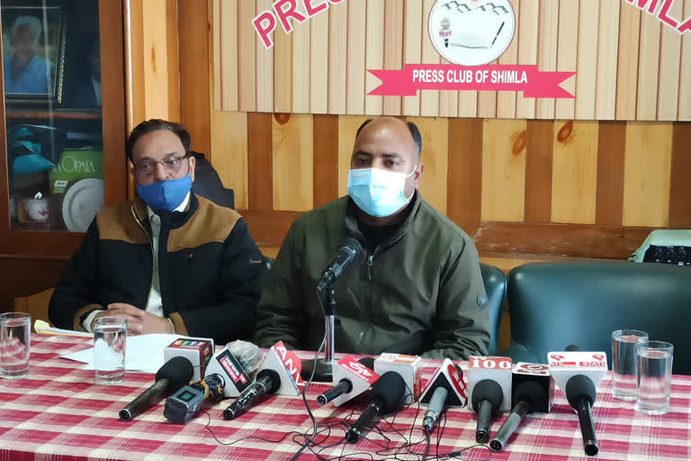 IGMC Mess company press conference held in Shimla regarding mess tender