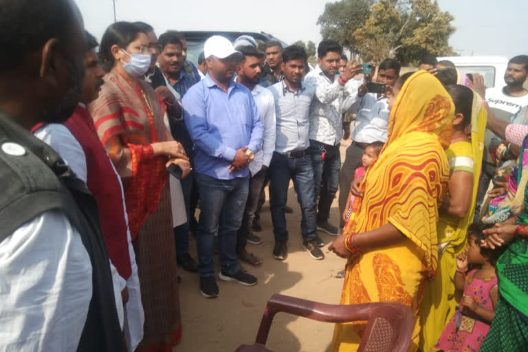 koderma mp annapurna devi reached giridih