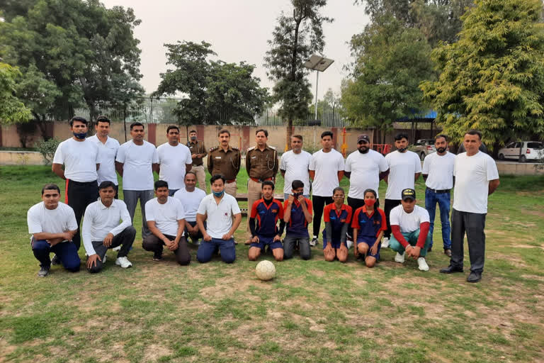 Women football match held at RK Puram