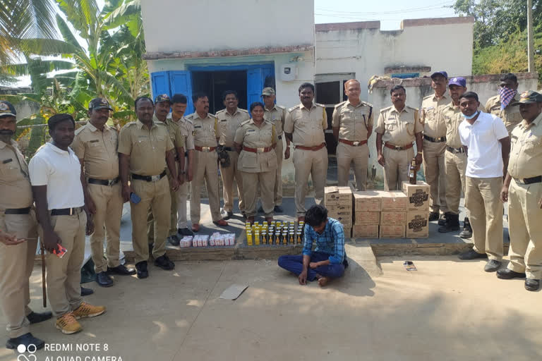 police raids on illicit liquor in Anantapur district