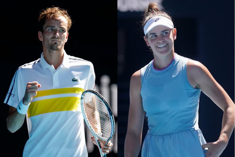 Jennifer Brady, daniil medvedev reaches Australian Open semis