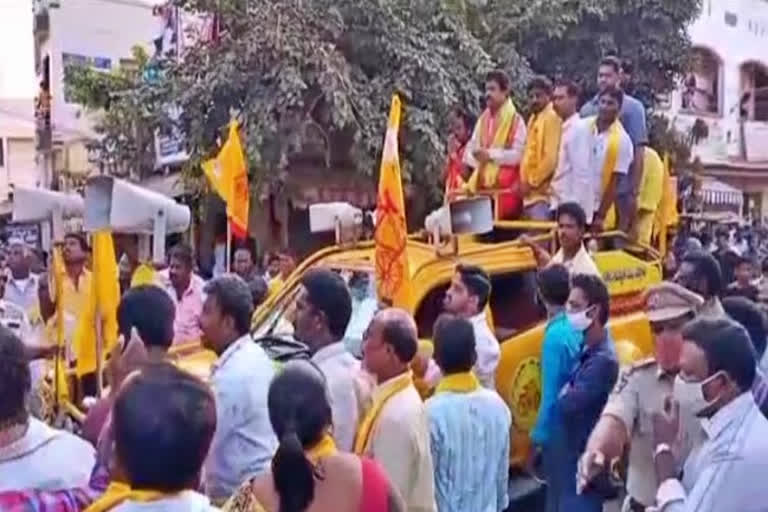 tdp election campaign in vijayawada