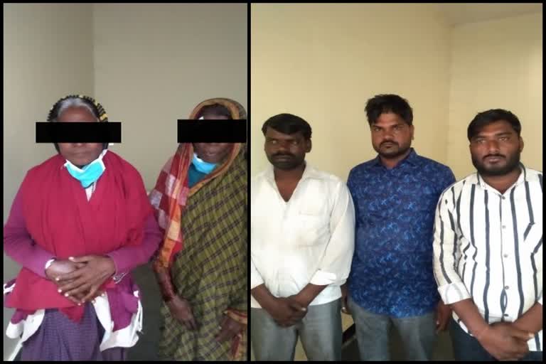 Lingasuguru police arrested five Murder accused