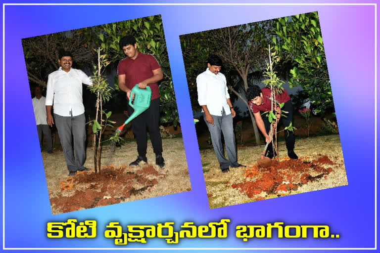 himanshu planted saplings