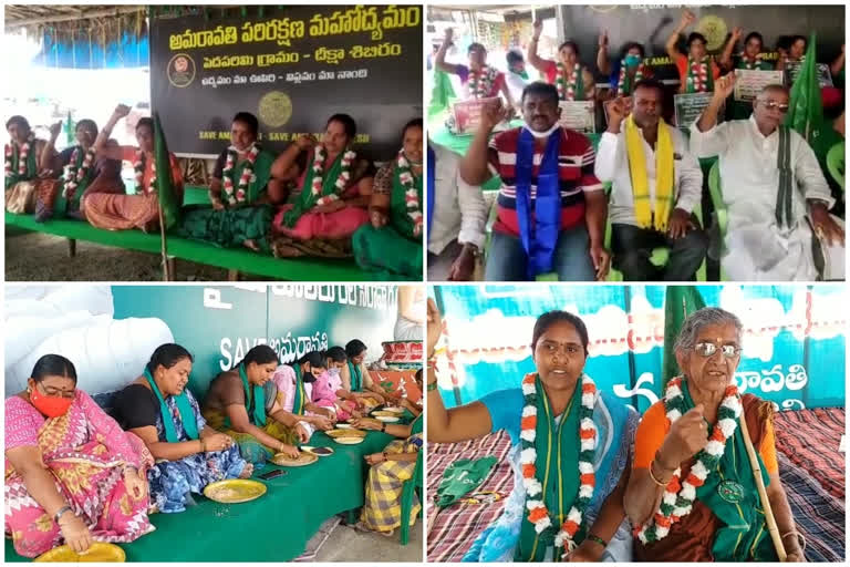 amaravathi farmers protest reached to 429th day