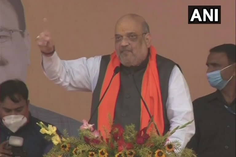 Poribortan Yatra Amit Shah promises 33 pc reservation women party wins West Bengal  Amit Shah  33 pc reservation  West Bengal  Poribortan Yatra  അധികാരത്തിലെത്തിയാല്‍ സ്ത്രീകള്‍ക്ക് 33 ശതമാനം സംവരണം; വാഗ്ദാനങ്ങളുമായി അമിത്ഷാ  അധികാരത്തിലെത്തിയാല്‍ സ്ത്രീകള്‍ക്ക് 33 ശതമാനം സംവരണം  വാഗ്ദാനങ്ങളുമായി അമിത്ഷാ  സ്ത്രീകള്‍ക്ക് 33 ശതമാനം സംവരണം  അമിത്ഷാ  പരിവര്‍ത്തന്‍ യാത്ര  ബി.ജെ.പി