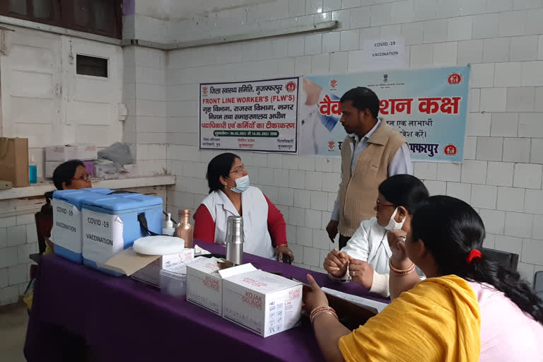 Corona vaccination interrupted in Muzaffarpur