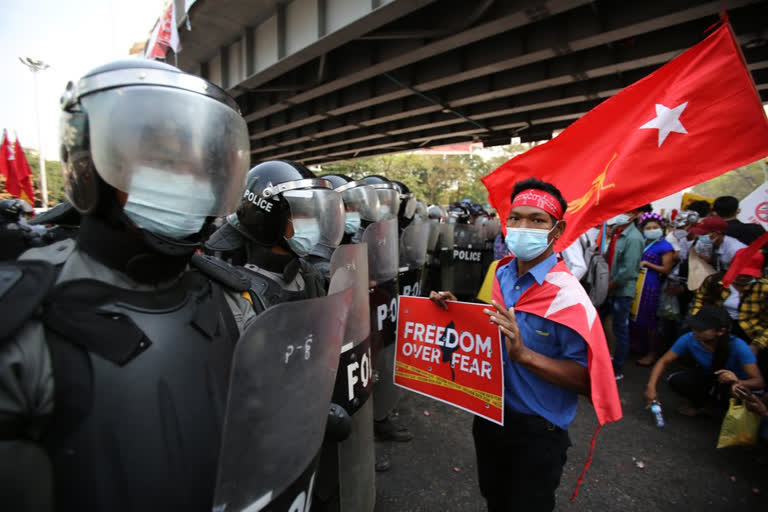 Woman shot last week at Myanmar protest dies