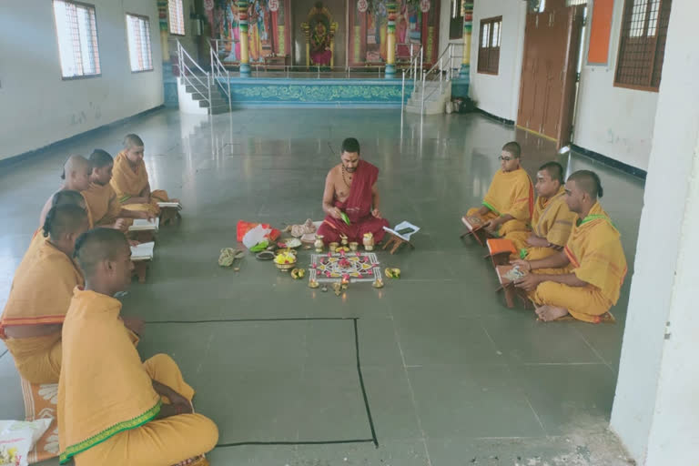 Rathsaptami celebrations were held at the Vargal Vidya Saraswati Temple