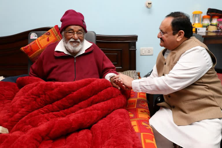 JP nadda with his father