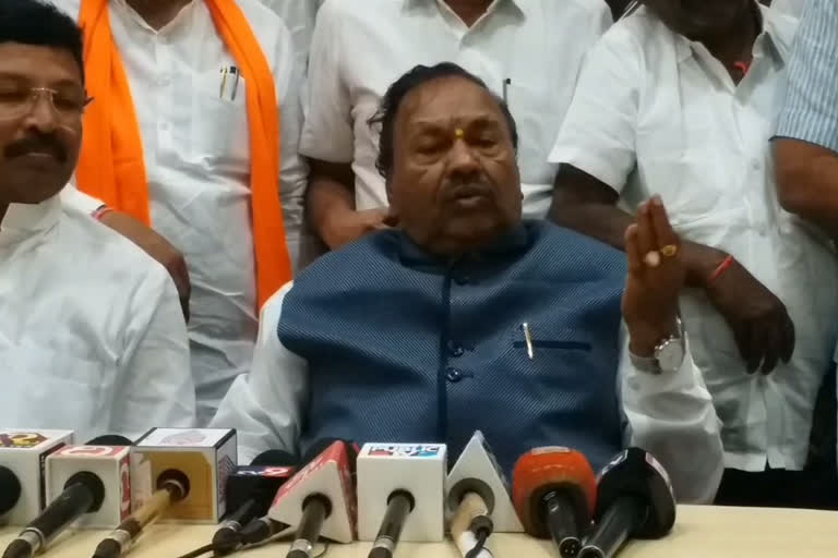 Minister KS Eshwarappa Press meet in Kalburagi