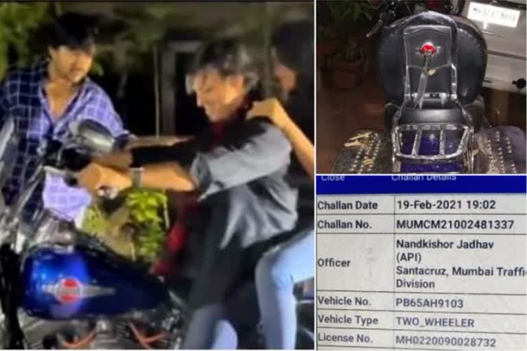 mumbai traffic police issue challan, actor vivek oberoi