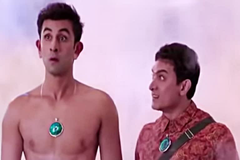 Ranbir kapoor with Aamir Khan