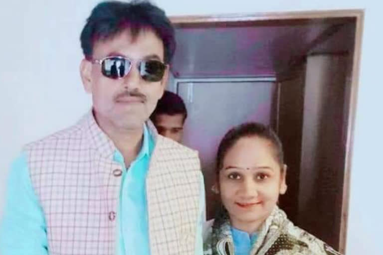 MLA Rambai Parihar and her husband