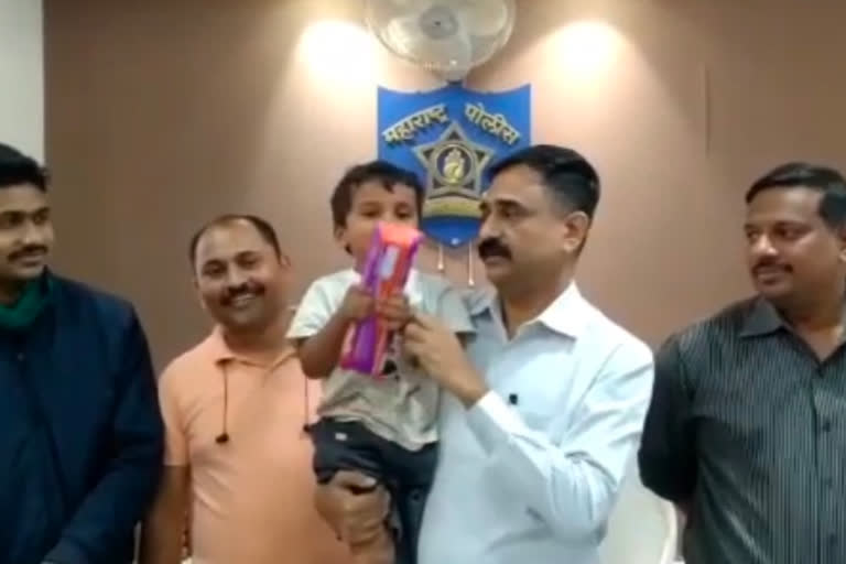 Ahmednagar police have rescued four-year-old Nayan, who was abducted from Amravati city