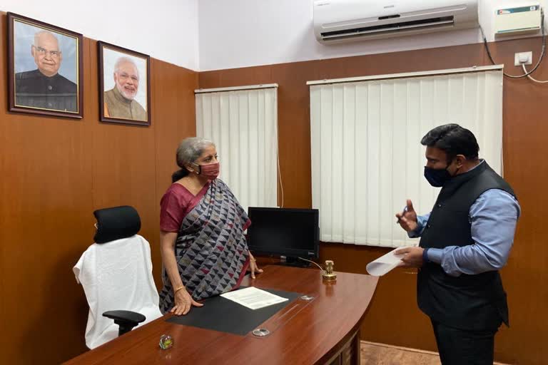 Sudhakar meets nirmala sitaraman