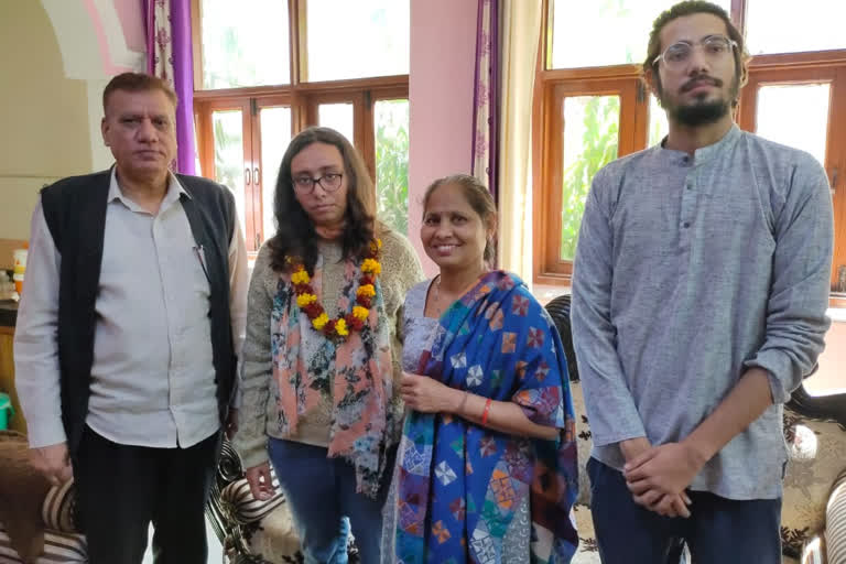 Nilima Yadav with family