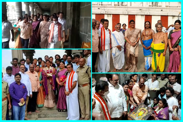 mla roja visits simhadri appanna temple in vishakapatnam