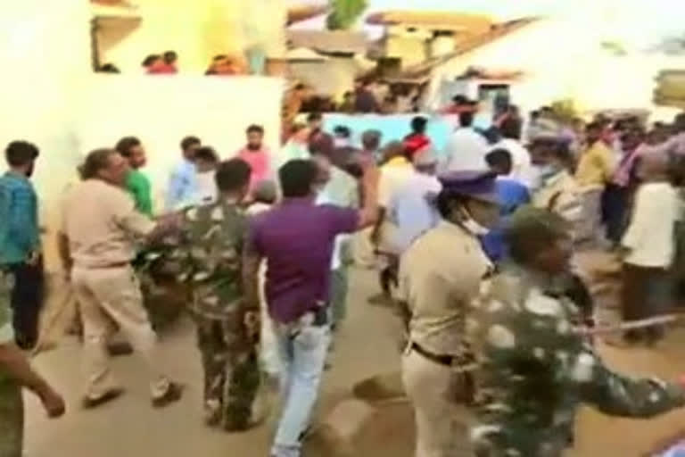 Tensions erupt at counting center in Srikakulam district's Echerla zone SM Puram