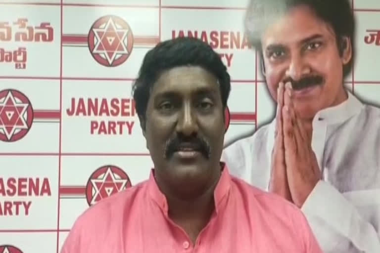 Janasena spokesperson Pothina Mahesh