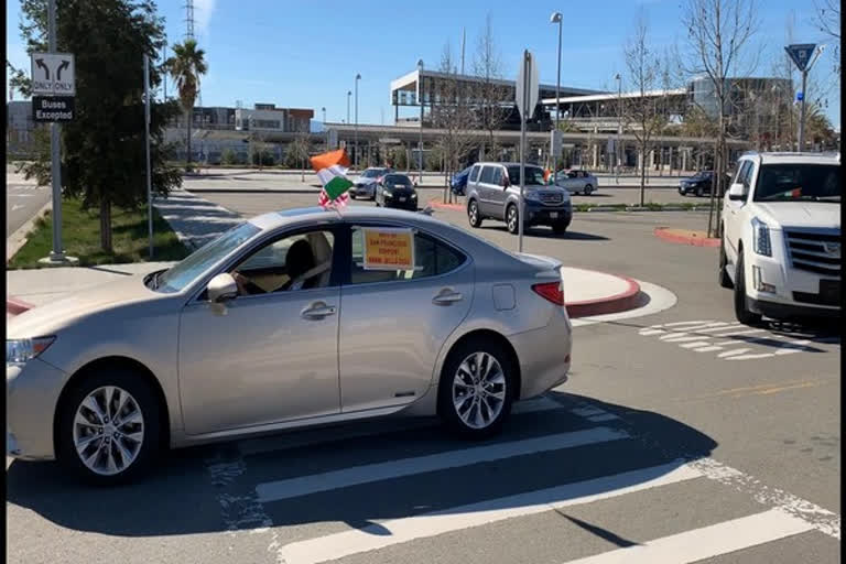 farm laws via car rally