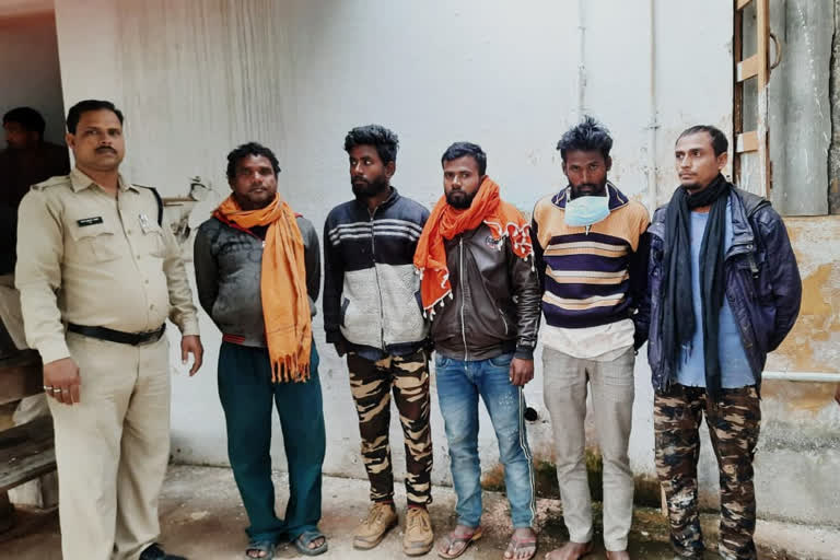 5 accused arrested in two separate cases in bilaspur