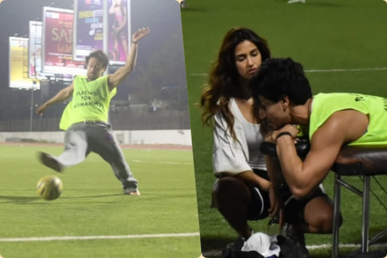 Tiger Shroff gets injured during football match, Disha Patani remains by his side