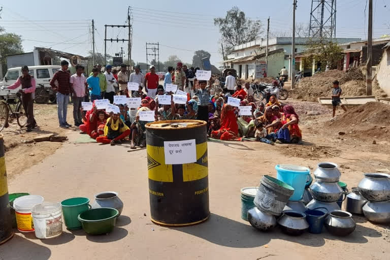 Villagers demonstrated