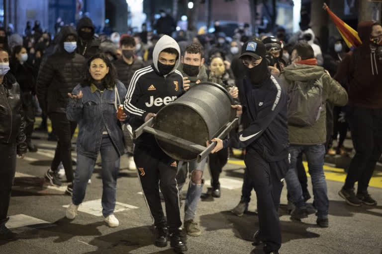 Barcelona sees 6th night of protests for jailed rapper