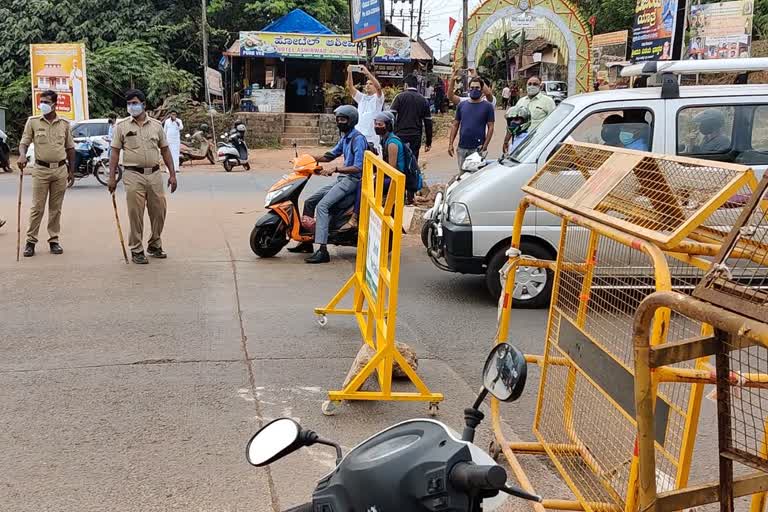 karnataka kasarkode border closed  karnataka kasarkode border  covid latest news  കാസര്‍കോട് അതിര്‍ത്തി അടച്ചു  കാസര്‍കോട് കര്‍ണാടക അതിര്‍ത്തി