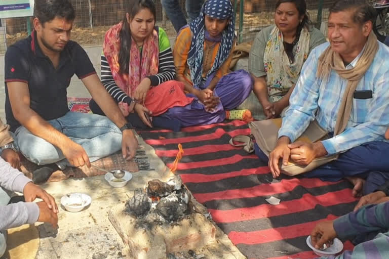 नरेगा तकनीकी सहायकों ने किया सद्बुद्धि यज्ञ, NREGA technical assistants do goodwill yajna