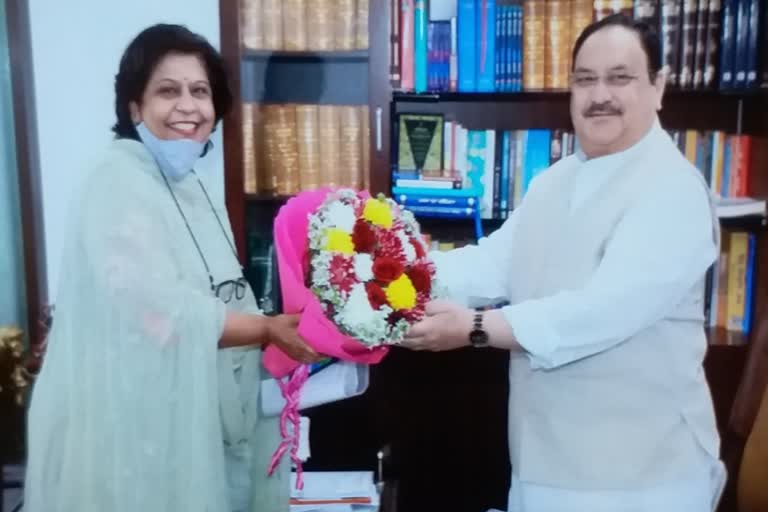 राजस्थान न्यूज, Alka Singh Gurjar meets JP Nadda