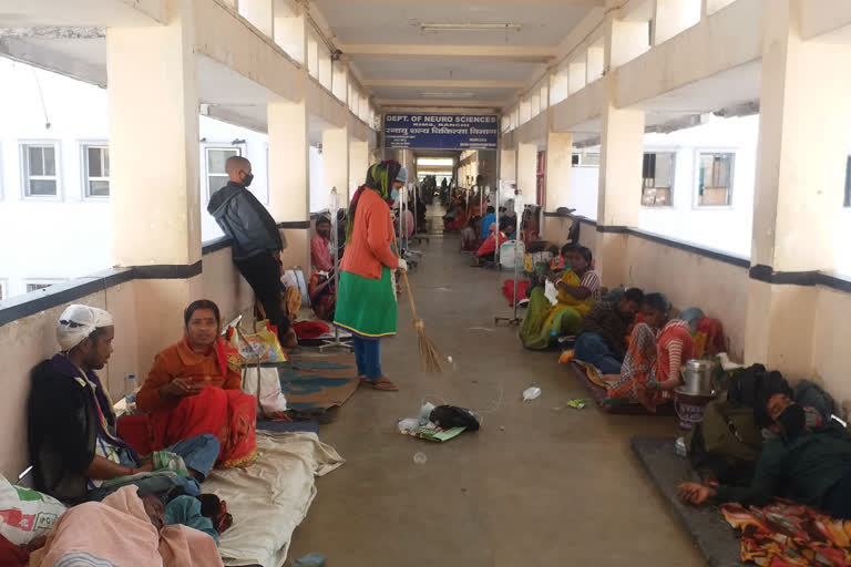 patients facing problem in rims ranchi