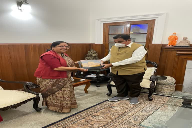 governor-baby-rani-maurya-met-nitin-gadkari-in-delhi