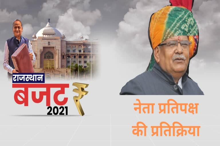 Gulabchand Kataria, Rajasthan Budget 2021