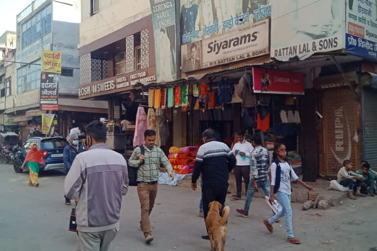 Recession in janta market of Nangloi due to farmer protest