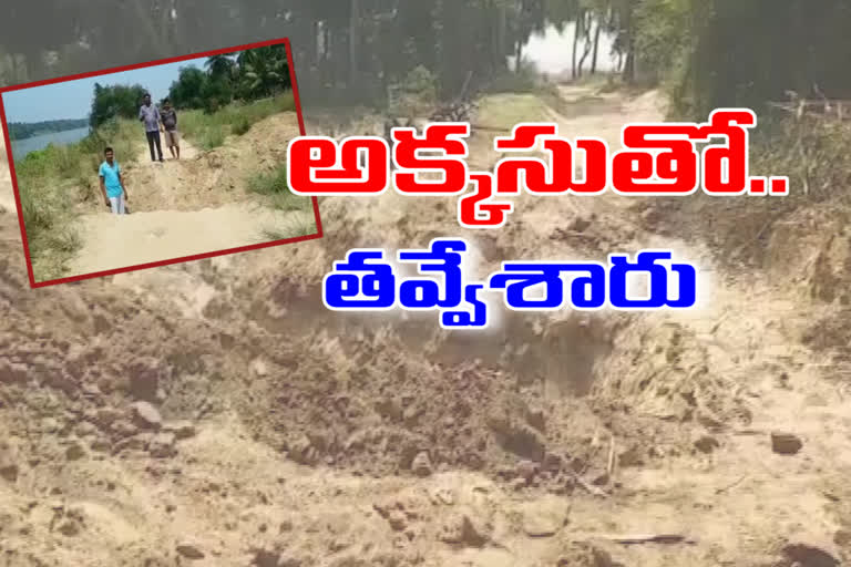 ysrcp leaders damaged roads