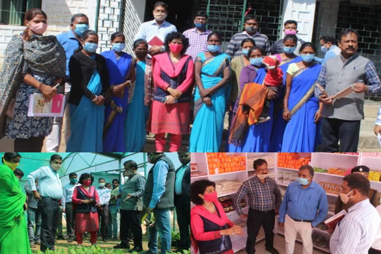 Rural Development Department Secretary Aradhana Patnaik visited Khunti