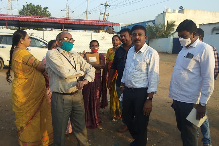 District Mepma PD Pada Rameshwar surprise inspections in Jalpally Municipality, Rangareddy District