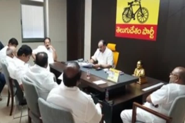 achennaidu meeting with tdp leaders