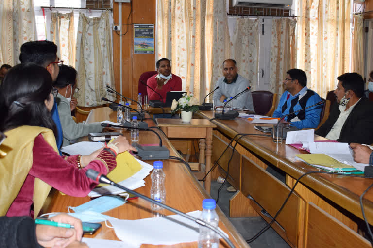 review meeting of dharamshala administration