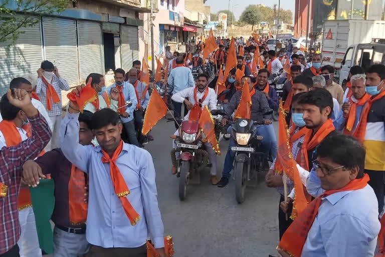 bike rally in sikar, Bike rally in Neemkathana