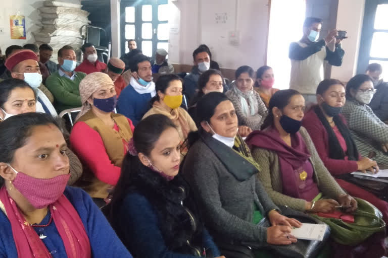 Panchayat committee meeting Theog news, पंचायत समिति बैठक ठियोग न्यूज